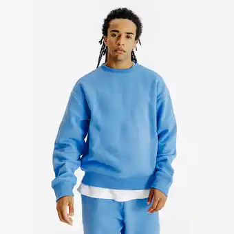 Decathlon Herensweater met ronde hals Elementals blauw aanbieding