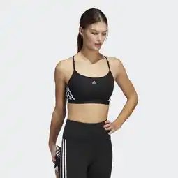 Decathlon adidas Aeroreact Training Light-Support 3-Stripes Beha aanbieding