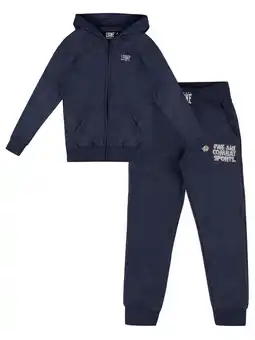 Decathlon WACS Vintage kinderwintertrainingspak met capuchon en ritssluiting aanbieding