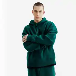 Decathlon Heren hoodie Elementals groen aanbieding