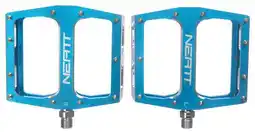 Decathlon Neatt Attack V2 XL Flat Pedal Pair 11 Pins Blue aanbieding