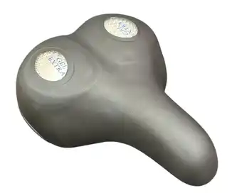 Decathlon Fietszadel Dames/Heren Gelzadel Comfort Zwart aanbieding