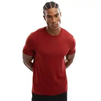 Decathlon Heren Fitness shirt met korte mouwen Camargue Rood aanbieding