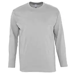 Decathlon Heren Monarch Melange Tshirt met lange mouwen (Grijze Melange) aanbieding