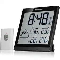 Decathlon BRESSER LCD Weer-en wandklok ClimaTemp JC aanbieding