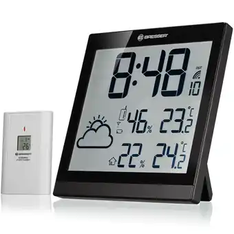 Decathlon BRESSER LCD Weer-en wandklok ClimaTemp JC aanbieding