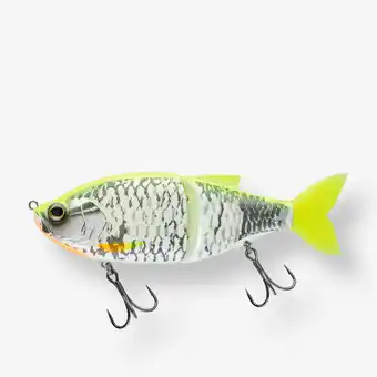 Decathlon Swimbait roofvissen GLIDBEAST 160S gele rug aanbieding