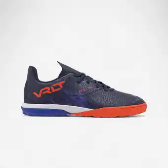 Decathlon Voetbalschoenen met veters voor kinderen Viralto I TF turf paars aanbieding