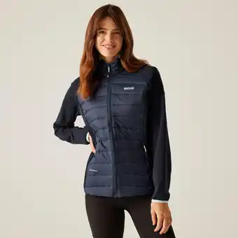 Decathlon Gevulde Jas Hiking Dames Clumber V Hybrid Quilted aanbieding