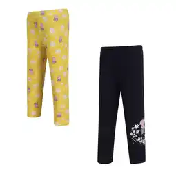 Decathlon Kinder/Kinderen Bedrukte Peppa Pig Legging (Set van 2) (Maïs Geel/Navy) aanbieding