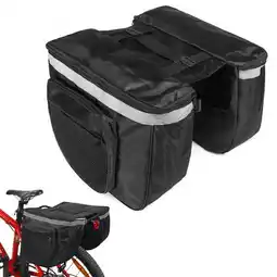 Decathlon Fietstassen Dubbel 28L Zwart MTB/Racefiets/stadsfiets aanbieding