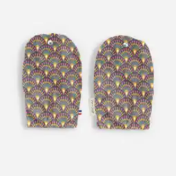 Decathlon Handwarmers voor kinderen op longtailfiets Gaston aubergine aanbieding