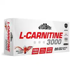 Decathlon L-Carnitine 3000 - 20 flesjes Cola VitoBest aanbieding
