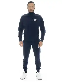 Decathlon Leone HJ heren trainingspak van niet-geborsteld katoen met kraag en ritssluiting aanbieding