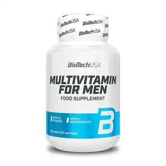 Decathlon Multivitamine voor mannen - 60 tabletten Biotech USA aanbieding