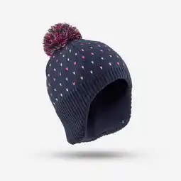 Decathlon Warme kindermuts met oorflappen marineblauw aanbieding