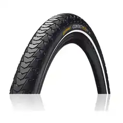 Decathlon Buitenband Contact Plus 28 x 1 1/4 Zwart met reflectie aanbieding