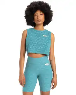 Decathlon Joggingshort TROPIC DAY CYCLIST Blau Dames aanbieding