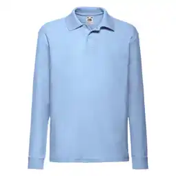 Decathlon Polo shirt met lange mouwen voor kinderen/Kinderen (Hemelsblauw) aanbieding