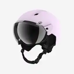 Decathlon Skihelm met vizier voor volwassenen PST 550 paars aanbieding
