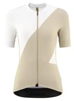 Decathlon Mavic Aksium Graphic Jersey met korte mouwen voor dames Wit/Beige aanbieding