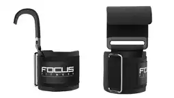 Decathlon Focus Fitness - Lifting Hooks - Krachttraining aanbieding