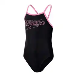 Decathlon 1-delig meisjes zwempak Speedo Eco Boom Logo Thinstr Muscleb aanbieding