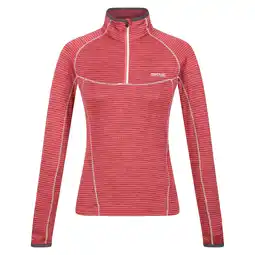 Decathlon Dames Yonder II Half Zip Fleece Top (Mineraal Rood) aanbieding