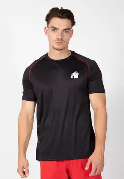 Decathlon Performance T-Shirt - Zwart/Rood aanbieding