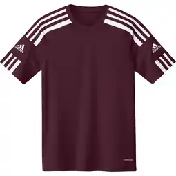 Decathlon Adidas Squadra 21 Kinder Voetbal T-Shirt in Team Maroon/Wit aanbieding