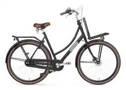 Decathlon Popal Cargo Aluminium N7 Transportfiets - Stadsfiets - Dames - Mat Zwart aanbieding