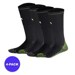 Decathlon Xtreme - Running/Compressiesokken - 4-Pack - Zwart Compressiekousen hardlopen aanbieding
