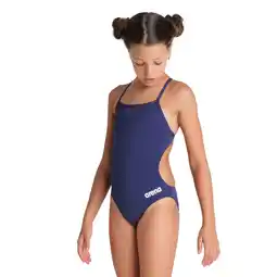 Decathlon 1-delig meisjes zwempak Arena Team Challenge Solid aanbieding