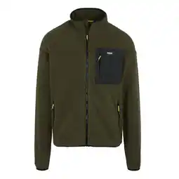 Decathlon Heren Frankie Full Zip Fleecejack (Donkere Khaki) aanbieding