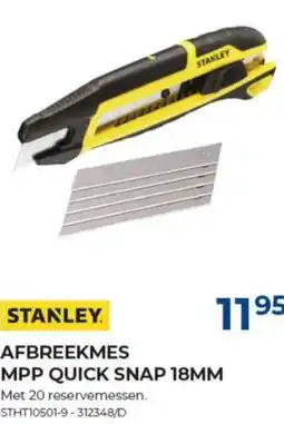Meno Stanley afbreekmes MPP quick snap 18mm aanbieding