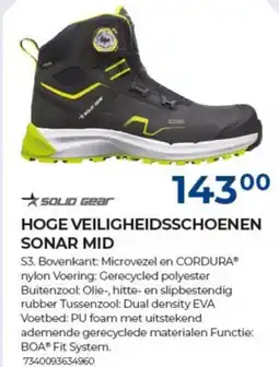 Meno Solid gear hoge veiligheidsschoenen sonar mid aanbieding