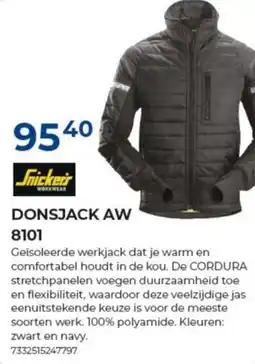 Meno Snickers donsjack aw 8101 aanbieding