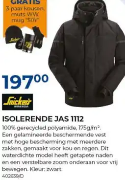 Meno Snickers isolerende jas 1112 aanbieding
