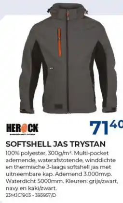 Meno Herock softshell jas trystan aanbieding