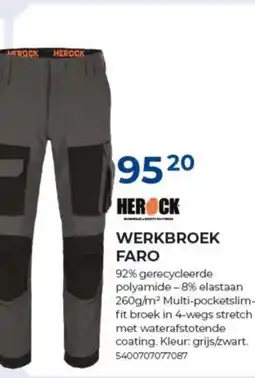 Meno Herock werkbroek faro aanbieding