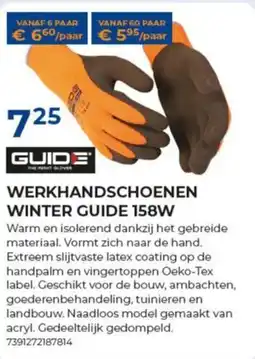 Meno Werkhandschoenen winter guide 158w aanbieding
