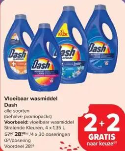 Carrefour Market Dash Vloeibaar wasmiddel aanbieding
