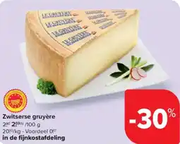 Carrefour Market Zwitserse gruyère aanbieding