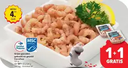 Carrefour Market Grijze garnalen gekookt en gepeld aanbieding