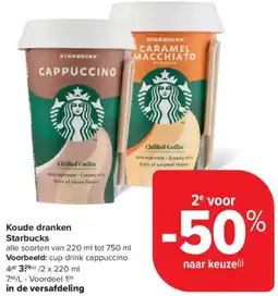 Carrefour Market Starbucks Koude dranken aanbieding