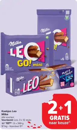 Carrefour Market Milka Koekjes Leo aanbieding