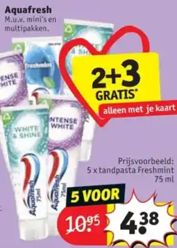 Kruidvat Aquafresh aanbieding