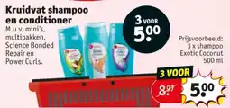 Kruidvat Kruidvat shampoo en conditioner aanbieding