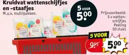 Kruidvat Kruidvat wattenschijfjes en -staafjes aanbieding