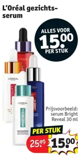 Kruidvat L'Oréal gezichtsserum aanbieding